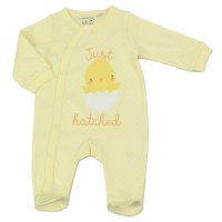 M15939: Baby " Just Hatched" Cotton Sleepsuit (NB-3 Months)